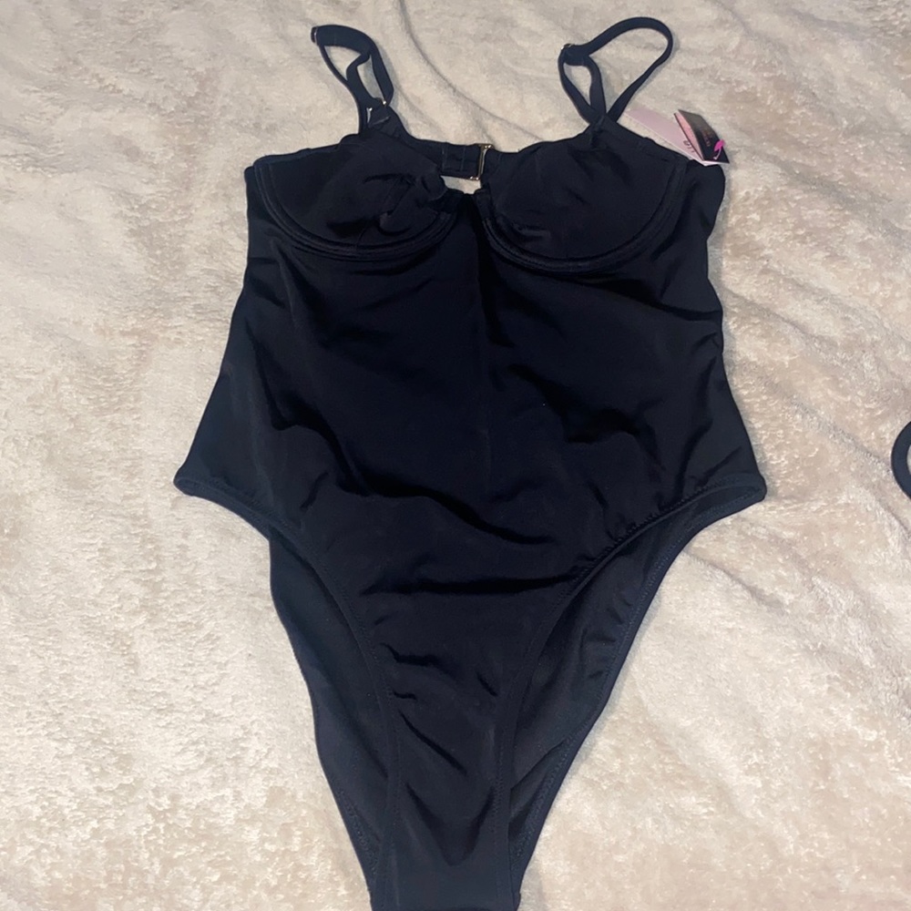 Victoria’s Secret one piece swimsuit- black - Small - new with tags